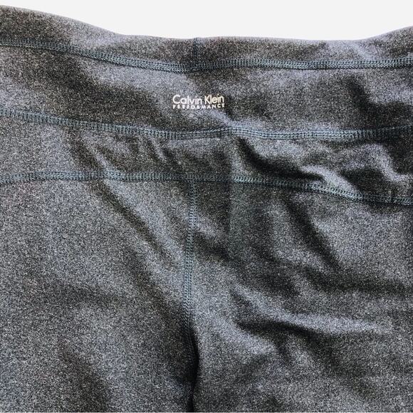 Calvin Klein Charcoal Gray Performance Shorts Quick Dry Fabric Ruched Sides - Picture 12 of 16